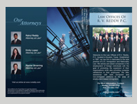 Brochure for lawyer, attorney