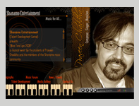 Web designing for music and entertainment company